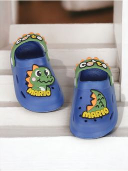 Lil Lollipop - Unisex Cartoon Applique Anti-Slip Clogs - Navy Blue