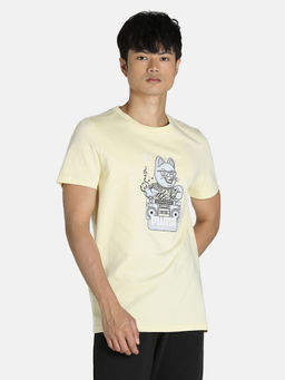 Puma - Kl Character Tee Ii Men Yellow T-shirt