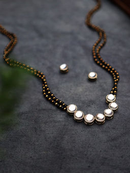 PAYA - The Seven Pheras Mangalsutra Necklace Set - White