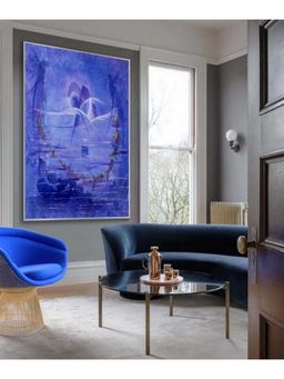 The Art House - Abstract Painting Framed Modern Art Canvas Painting Print