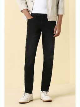 Allen Solly - Black Solid Skinny Jeans