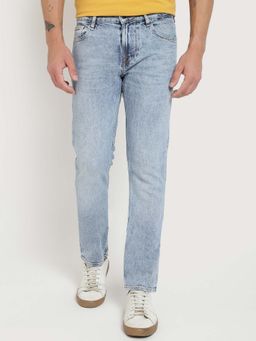 Guess - Blue Solid Slim Jeans