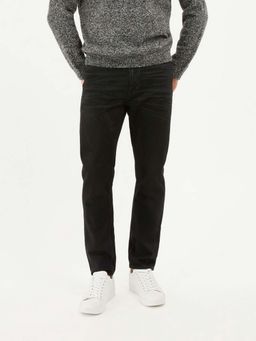 Guess - Black Solid Relaxed Jeans