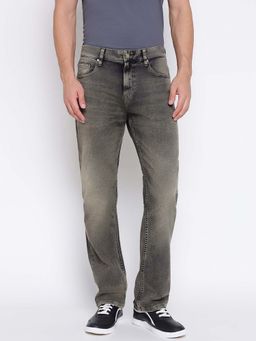 Guess - Grey Solid Relaxed Jeans