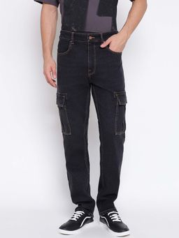 Guess - Black Solid Regular Jeans