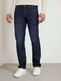 Guess - Blue Solid Slim Jeans