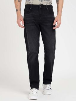 Guess - Black Solid Slim Jeans