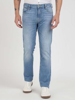 Guess - Blue Solid Slim Jeans