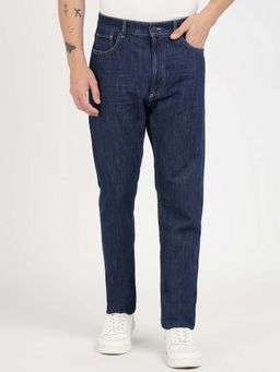 Guess - Blue Solid Relaxed Jeans