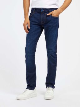 Guess - Blue Solid Skinny Jeans