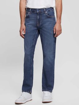 Guess - Blue Solid Slim Jeans