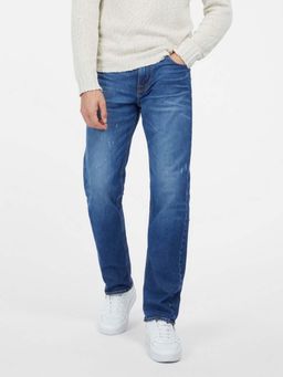 Guess - Blue Solid Regular Jeans