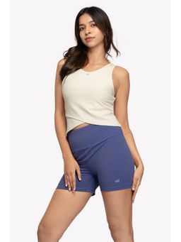 EVOLUCION - Twist Padded Cream Tank Top