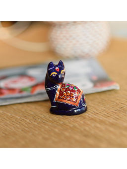 eCraftIndia - Meenakari Colourful Cat Figurine