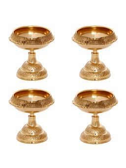 eCraftIndia - Designer Brass Diyas (Set Of 4)