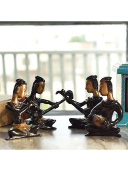 eCraftIndia - Brass Musical Ladies Showpiece (Set Of 4)