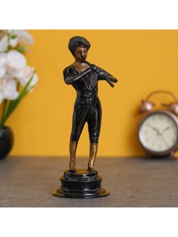 eCraftIndia - Man Playing Musical Instrument Brass Showpiece