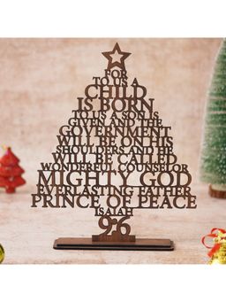 eCraftIndia - Brown Wooden Tree for Christmas Decoration