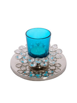 eCraftIndia - Fancy Flower Crystal Tea Light Holder