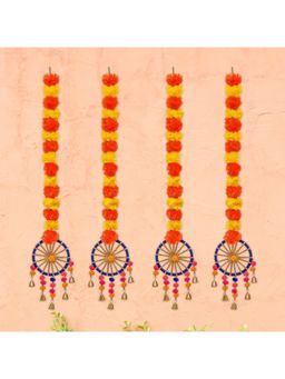 eCraftIndia - Artificial Marigold Flowers Hangings Festive Decor (Pack Of 4)
