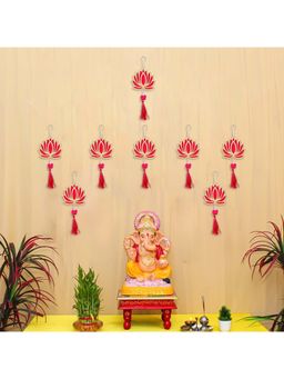 eCraftIndia - Lotus Flower Decorative for Festive Decor (Pack Of 8)