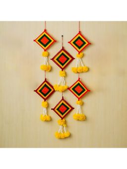 eCraftIndia - Handmade Marigold Flowers with Woolen Kite (Pack Of 6)