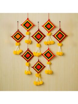 eCraftIndia - Handmade Marigold Flowers with Woolen Kite (Pack Of 8)
