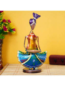 eCraftIndia - Man Statue Playing Dholak Instrument Human Figurine