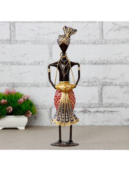 eCraftIndia - Tribal Man Playing Musical Instrument Banjo Showpiece