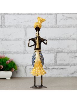 eCraftIndia - Tribal Man Playing Musical Trumpet Showpiece
