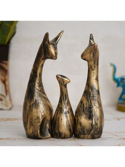 eCraftIndia - Cat Family Animal Showpiece (Set Of 3)