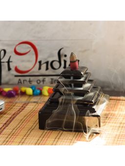 eCraftIndia - Falling Waterfall Smoke Backflow Cone Incense Holder