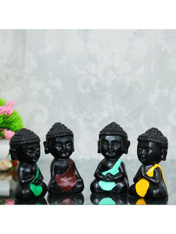 eCraftIndia - Resin Buddha Monk Statue (Set Of 4)