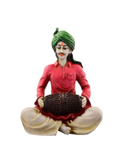 eCraftIndia - Men Playing Dholak Showpiece