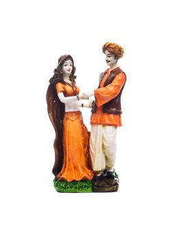 eCraftIndia - Rajasthani Man and Women Statue