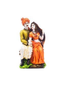 eCraftIndia - Rajasthani Man and Women Statue