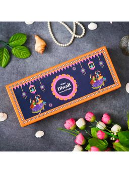 eCraftIndia - Golden Lakshmi Ganesha Saraswati Photo Frame with Poojan Samagri Kit