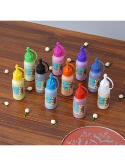 eCraftIndia - Rangoli Colours Bottles (Set Of 10)