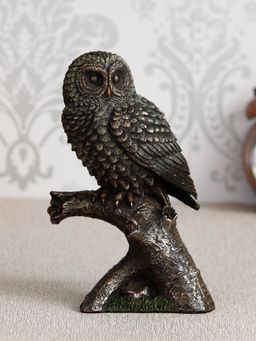 eCraftIndia - Owl Statue Bird Sitting On Branch Showpiece