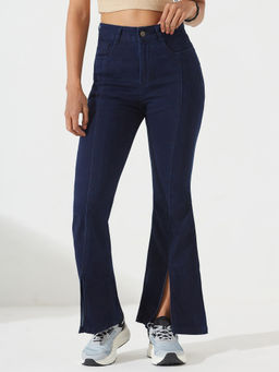 DOLCE CRUDO - Women Blue Denim Solid Boot Cut Jeans