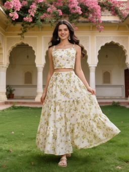 Sera - Off White Chiffon Cord-Set