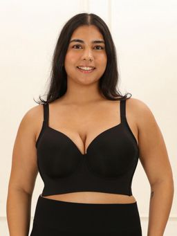 Underneat - Women Padded Full Back Coverage Seamless Underwired Push Up Bra