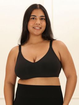 Underneat - Women All Day Seamless Non-Wired Adjustable Straps Bralette Bra