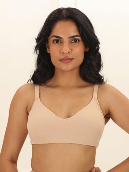 Underneat - Women All Day Seamless Non-Wired Adjustable Straps Bralette Bra