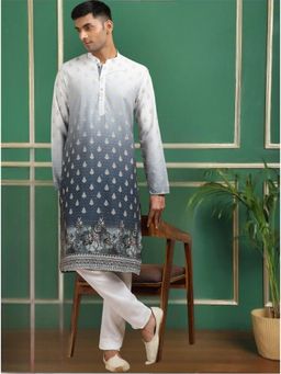 TATTVA - Men Ethnic Motifs Sequence Threadwork Kurta with Pyjama