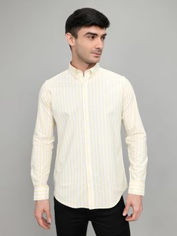 Rock.it - Mens Regular Fit Full Sleeve Collar Stripes Shirt
