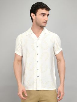 Monte Carlo - Mens Regular Fit Printed Half Sleeve Shirt