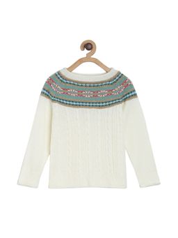 MINI KLUB - Girls Off White Sweater