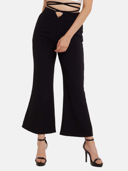 Zink London - Women Black Solid Trouser