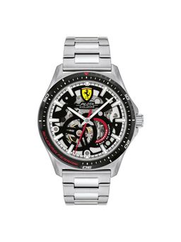 Scuderia Ferrari - Pilota Evo Turbo Mech-Automatic Silver Round Dial Mens Watch - 0830838
